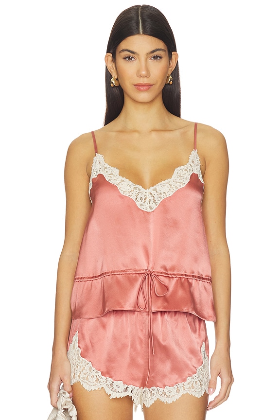 view 1 of 5 Lio Silk Cami Top in Dusty Rose