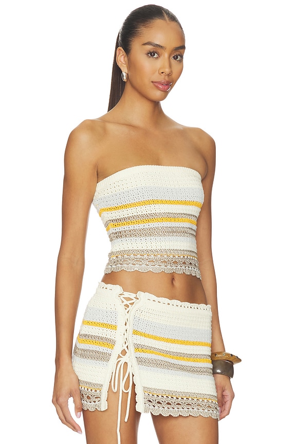 view 2 of 5 Caila Strapless Top in Multi