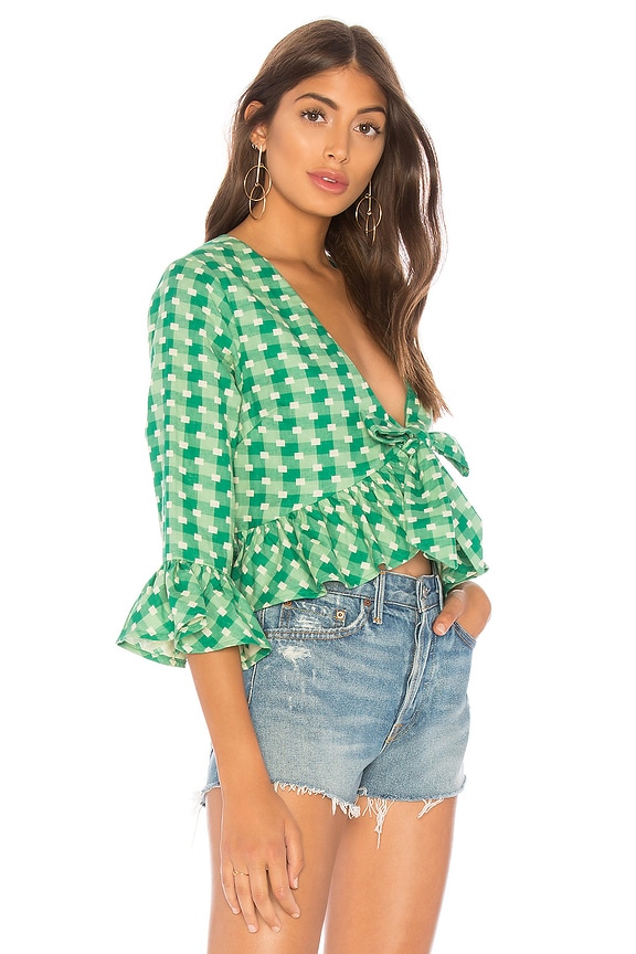 view 2 of 4 BLOUSE À MANCHES LONGUES BRYCE in Kelly Green