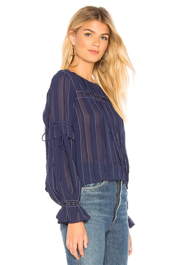 view 2 of 4 Bonnie Blouse in Navy