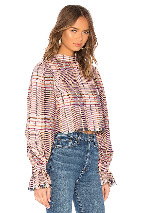 view 2 of 4 Lorena Blouse in Plaid Multi