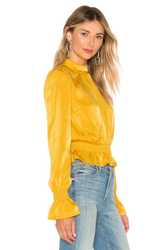 view 2 of 4 TOP MANGA LARGA I'M YOURS TOP in Yellow