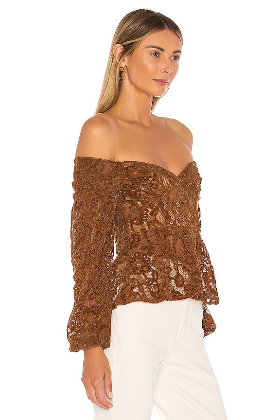 view 2 of 5 Cameron Top in Carmel Brown