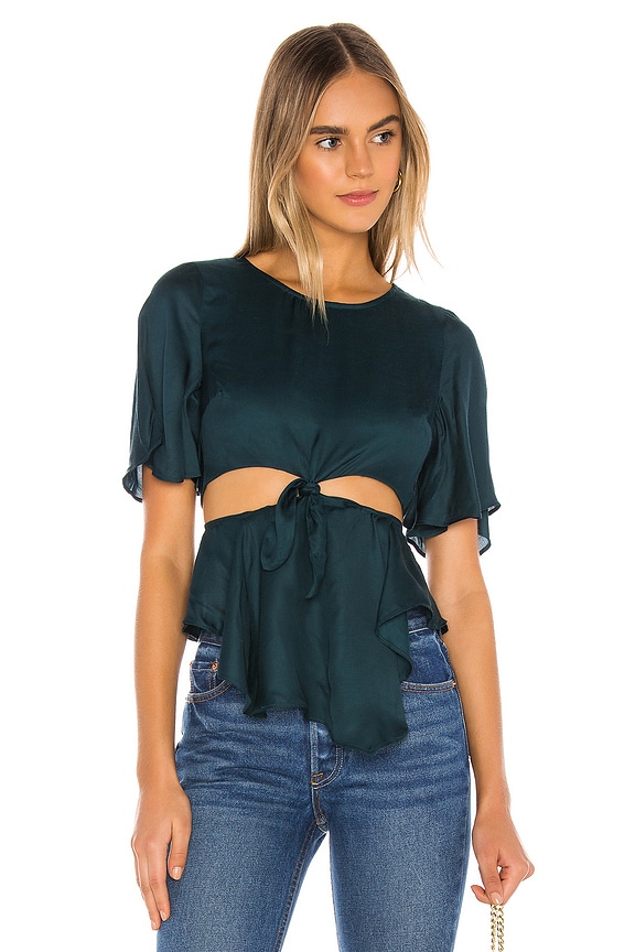 view 1 of 4 Cassidy Top in Teal