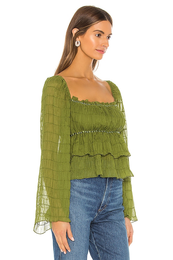view 2 of 4 Lucy Top in Moss Green