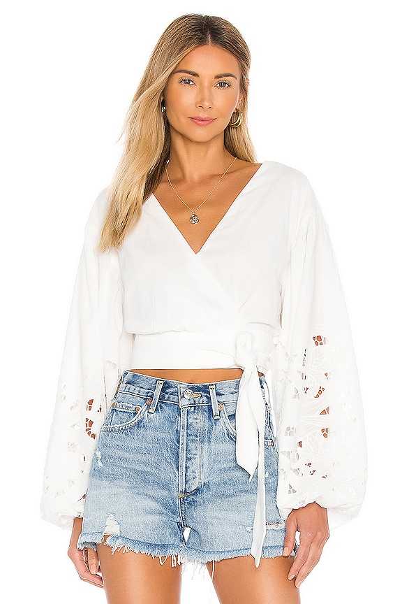 Tularosa Kian Top in White | REVOLVE