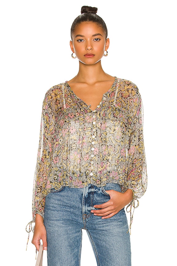 view 1 of 5 Elodie Top in Amri Batik Floral