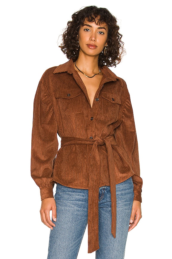 view 1 of 4 Sloane Top in Cappuccino Brown