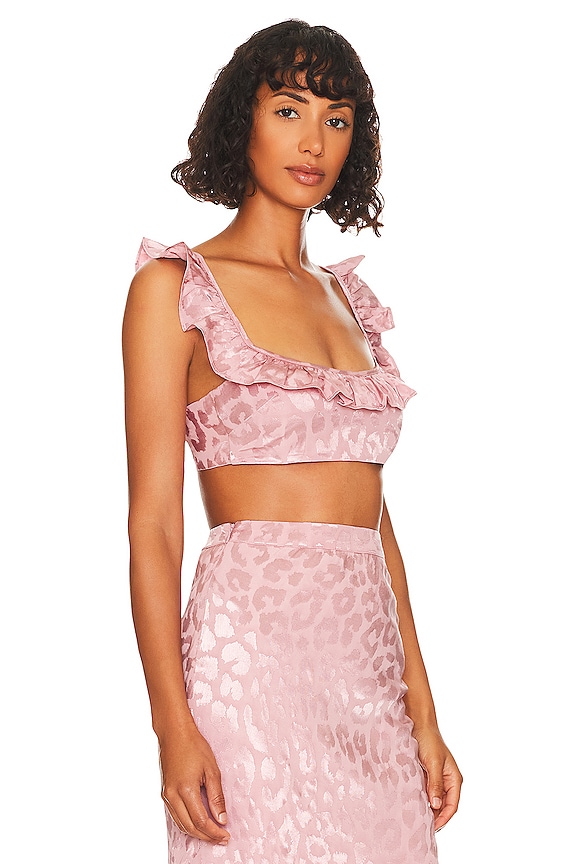 view 2 of 4 Leah Crop Top in Dusty Pink