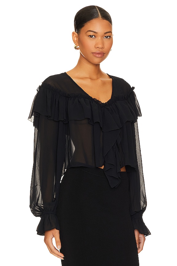 view 2 of 4 Margot Top in Black