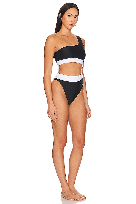 view 2 of 3 MAILLOT DE BAIN 1 PIÈCE ALEAH in Black & White