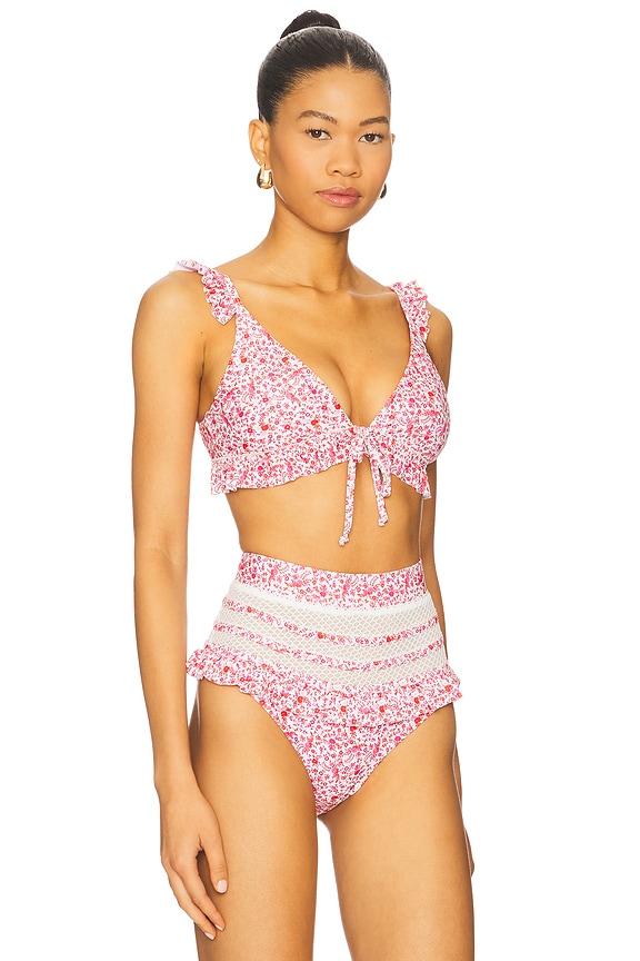 view 2 of 5 Dreamer Top in Berry Ditsy Floral