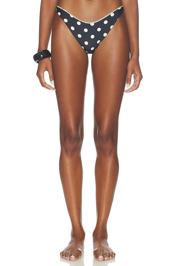 view 1 of 4 Quincy Bottom in Yellow & Black Dot