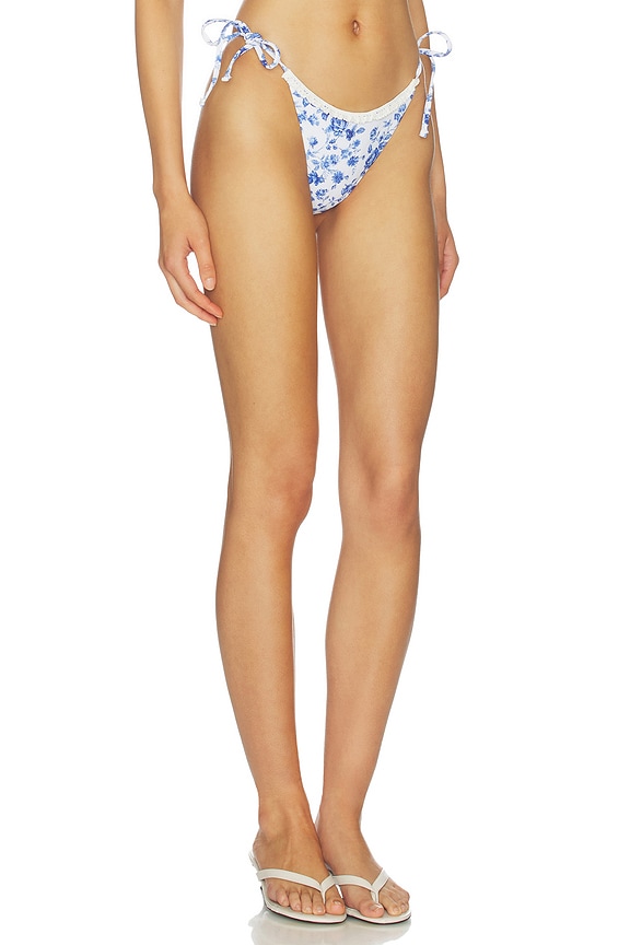 view 2 of 4 BRAGUITA FRANCES in White & Blue Floral