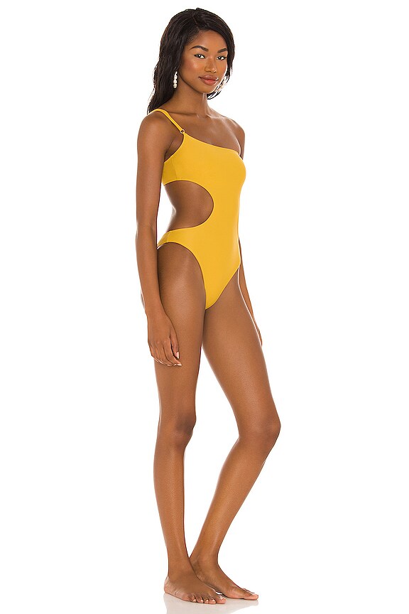 view 2 of 4 Lanah One Piece in Mustard Yellow