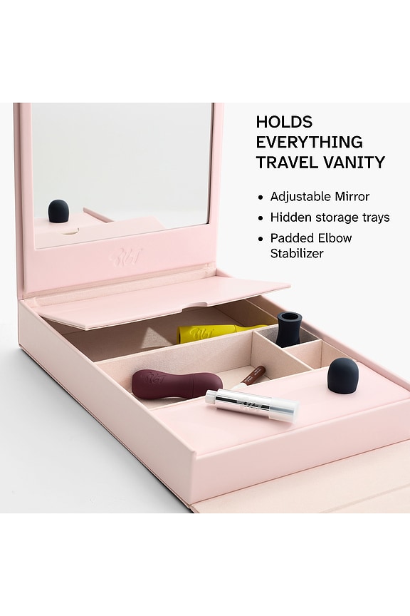 view 2 of 8 The Steddie Tilt-Up Vanity + Case in Primrose