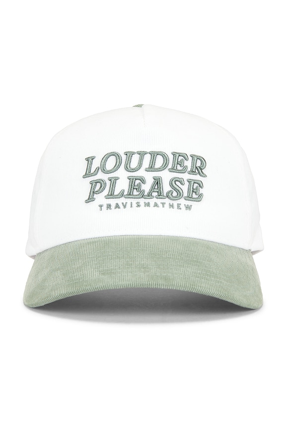view 1 of 3 Louder Please Hat in White