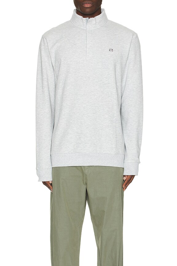 view 3 of 3 CLOUD QUARTER ZIP 2.0 セーター in Heather Light Grey