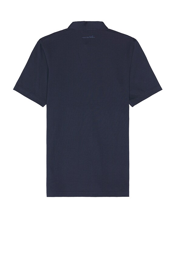 view 2 of 4 The Zinna Polo Shirt in Vintage Indigo & Black