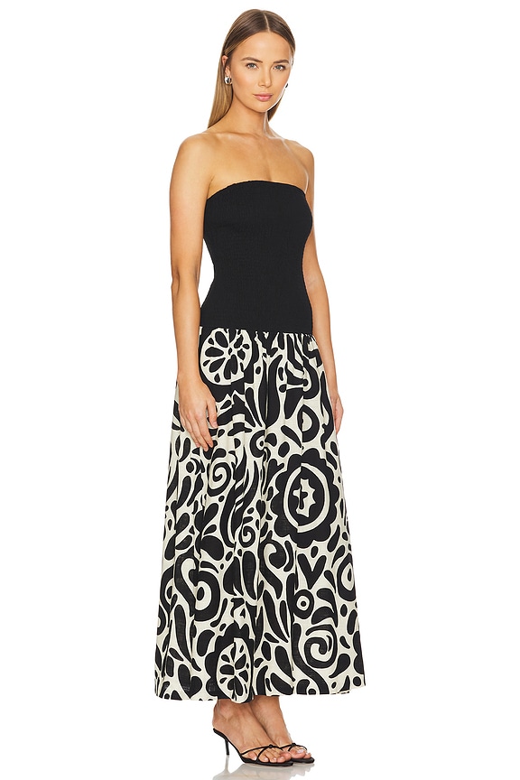 view 2 of 3 ROBE MAXI ALYSS in Noir Floral