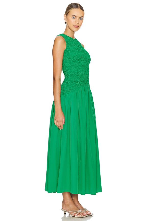 view 2 of 3 ROBE MI-LONGUE MARISOL in Emerald