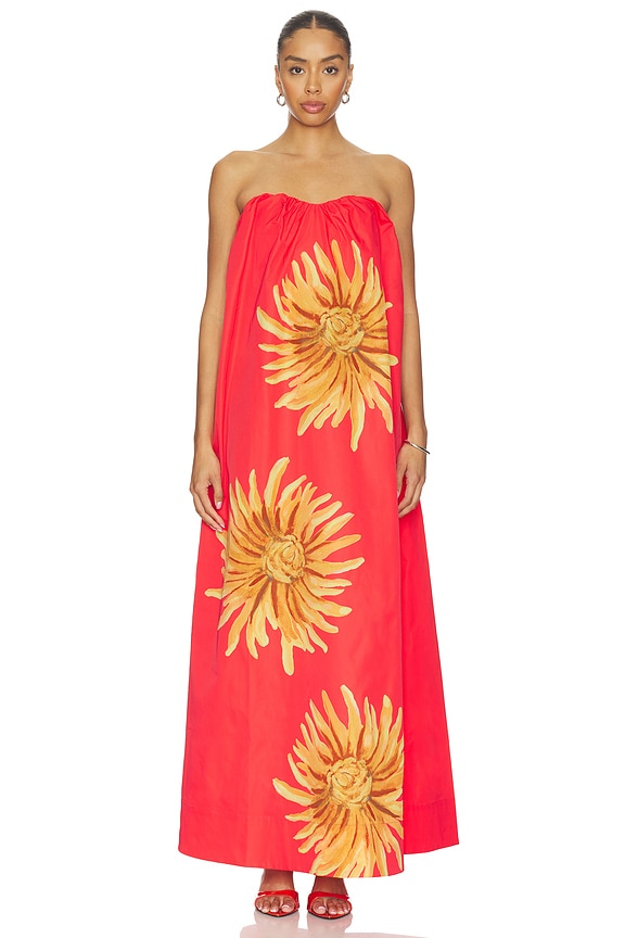 view 1 of 3 Verona Maxi Dress in Rojo Sunflower