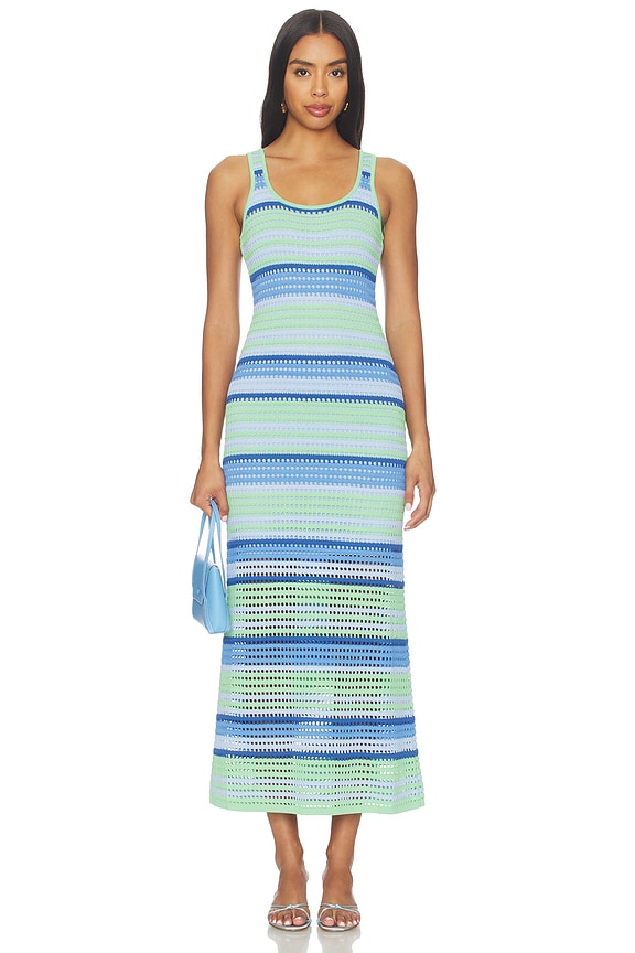 view 1 of 4 ROBE MAXI MARIS in Ice Stripe
