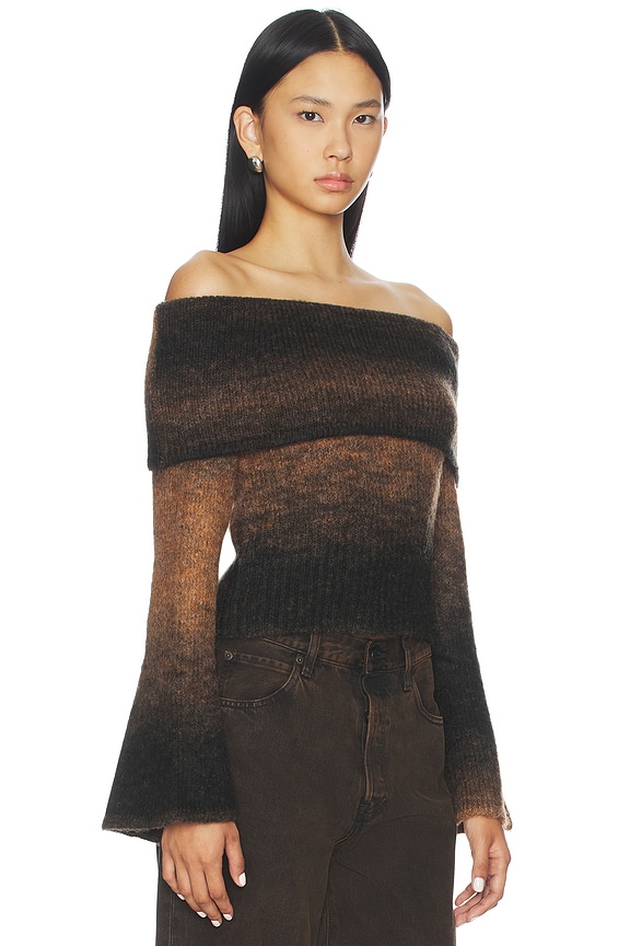 view 2 of 4 TOP DESCUBIERTO SORAYA in Chocolate