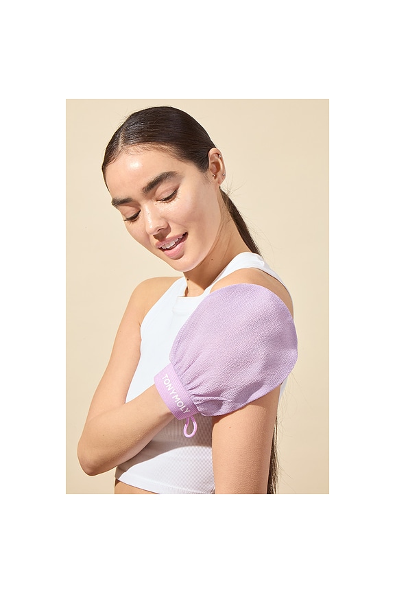 view 2 of 5 Plum Bum K-Spa Body Exfoliating Glove in 