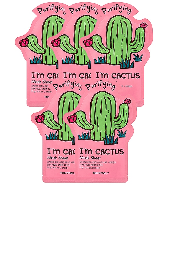 view 1 of 2 I'm Cactus Sheet Mask 5 Pack in 