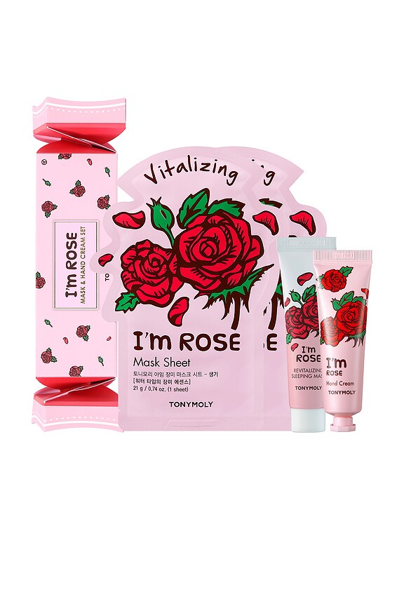 view 2 of 3 НАБОР ИЗ МАСКИ И КРЕМА ДЛЯ РУК I'M ROSE CRACKER BOX in 