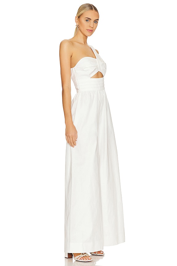 view 2 of 3 Laurie One Shoulder Jumpsuit in Off-white