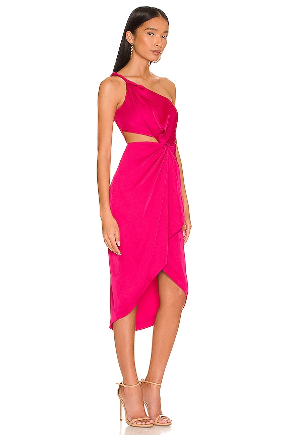 view 2 of 3 Deena One Shoulder Dress in Rosie