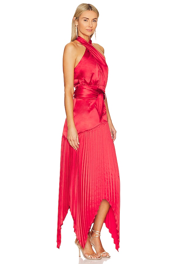 view 2 of 3 VESTIDO DIXON in Rose Red