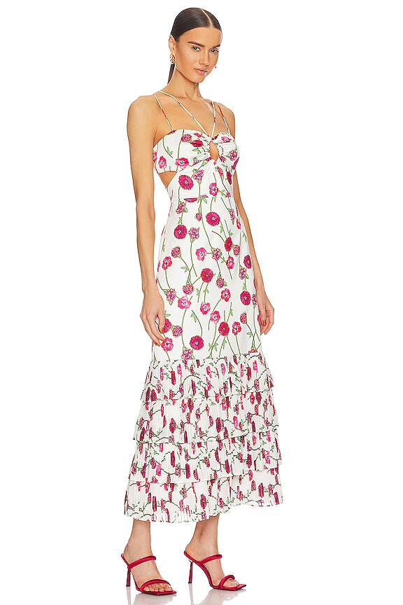 view 2 of 3 ROBE ISABELLE in Dahlia Pink Bouquet Toss