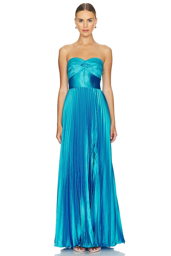 view 2 of 4 ROBE PLISSÉE STEF in Adonis Blue