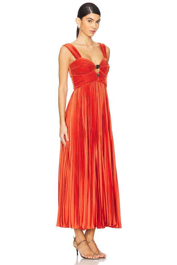 view 2 of 3 Gisella Midi Dress in Burnt Terracotta