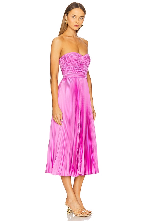 view 2 of 4 Harden Strapless Midi Dress in Pink Pearl