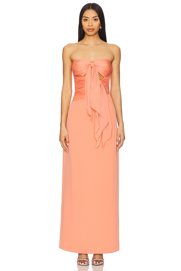 view 1 of 3 Diana Gown in Peach Sky