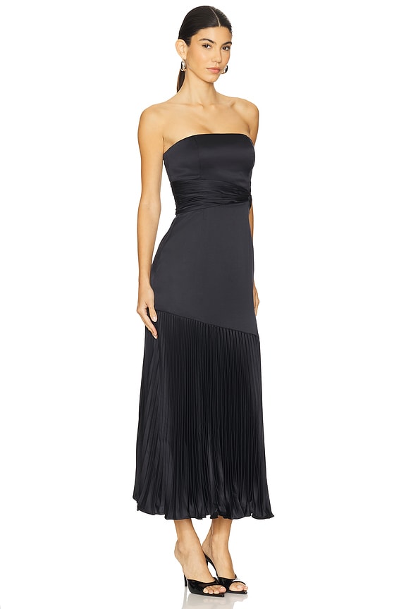 view 2 of 3 Milly Pleated Midi Dress in Navy