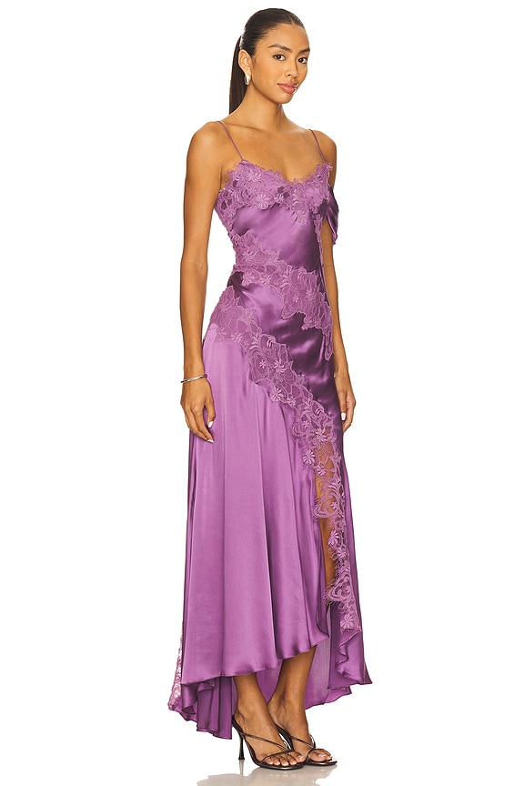 view 2 of 4 Reese Cascade Lace Gown in Violet Daze