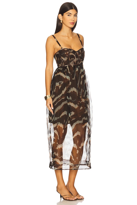 view 2 of 3 Zarina Bustier Maxi Dress in Aerial Terrain