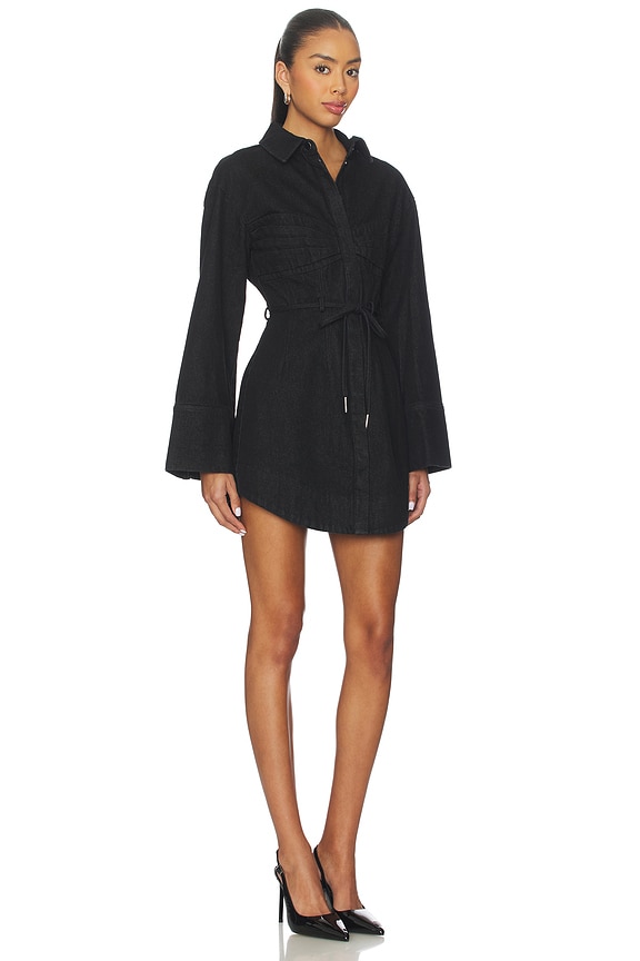 view 2 of 3 Clea Denim Day Dress in Charcoal Denim