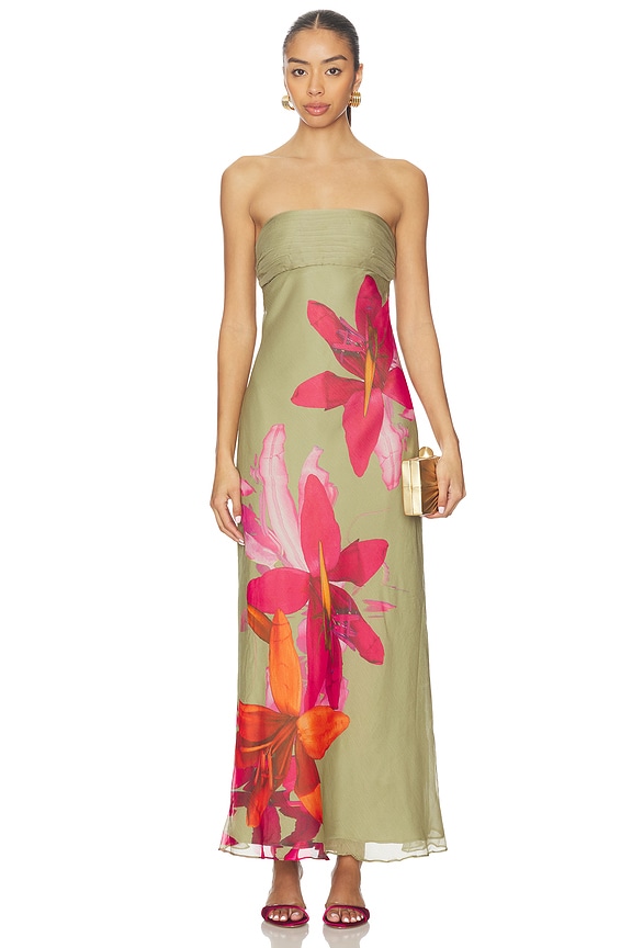 view 2 of 4 VESTIDO PALMA in River Lily Rapids