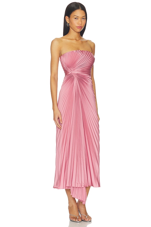 view 2 of 4 Everyn Pleated Gown in Pink Clay