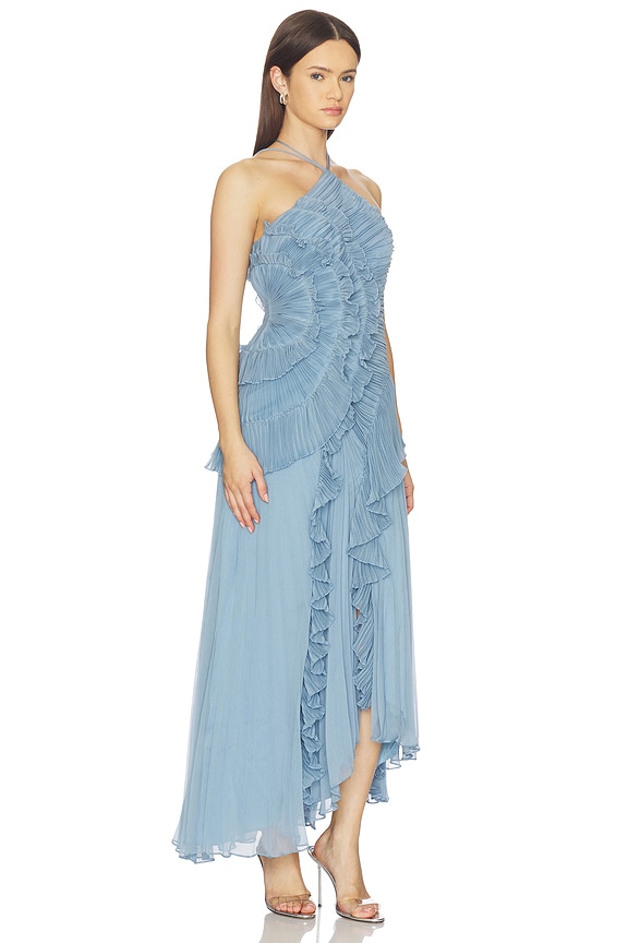 view 2 of 3 Lorelie Halter Gown in Tropical Dusk