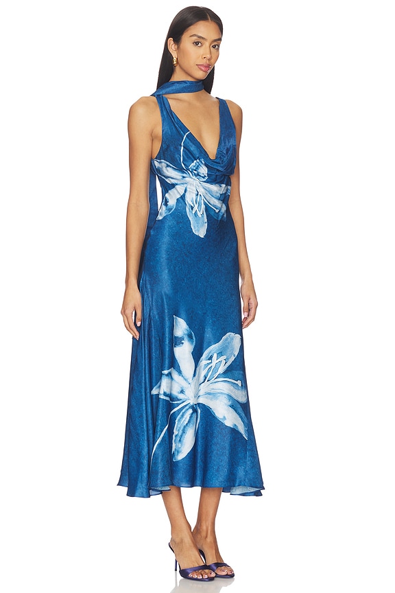 view 2 of 3 Sorelle Midi Dress in Cyanotype