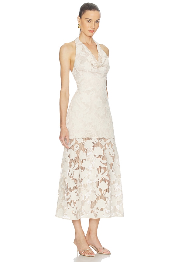 view 2 of 4 Calypso Cowl Dress in Storm Cloud