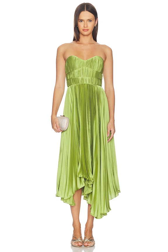 view 1 of 3 VESTIDO MIDI JULIETTE in Cove Fern