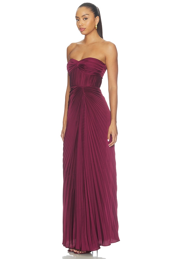 view 2 of 4 VESTIDO LARGO JOYCEANN  in Pinot Noir